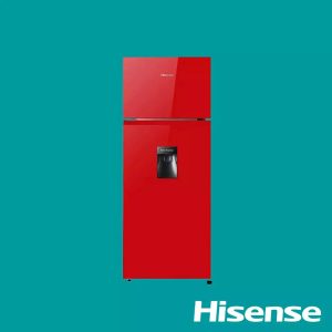 204L Hisense Double Door Refrigerator with Water Dispenser (REF 205DRB) – Red Finish, No Frost