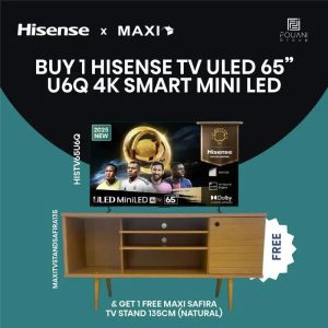 Hisense 65U6Q 65-inch Mini-LED ULED 4K VIDAA Smart TV