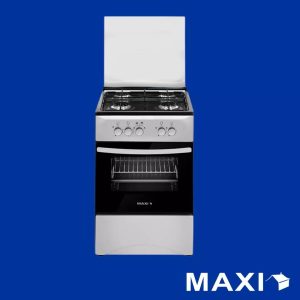 Maxi 50x50 Free Standing Gas Cooker (MAXI 5050 4B IGL INOX) – Ignition, Lamp, Stainless