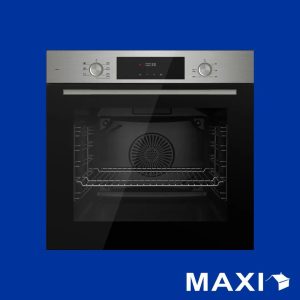Maxi 60cm Built-In Gas Oven (MAXIOVENQBP7SSD) – Stainless Steel, Digital Display